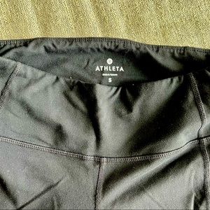 GUC Athleta black fit and flare workout pants size S